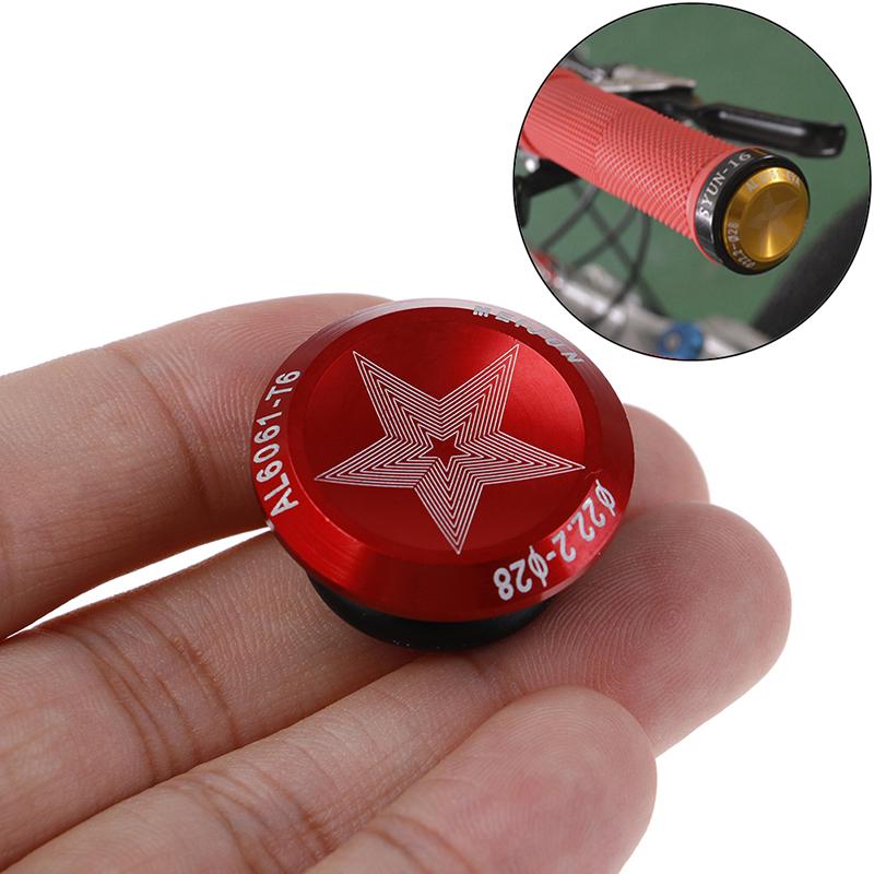 1 Pair Aluminum Alloy Bicycle Handlebar End Plug Grips Caps Stoppers