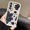 Luxury Butterfly Roses Phone Case For Samsung Galaxy S26 S25 S24 S23 S22 S21 FE S20 ULTRA PLUS TPU Case Funda Shell Capa Cover