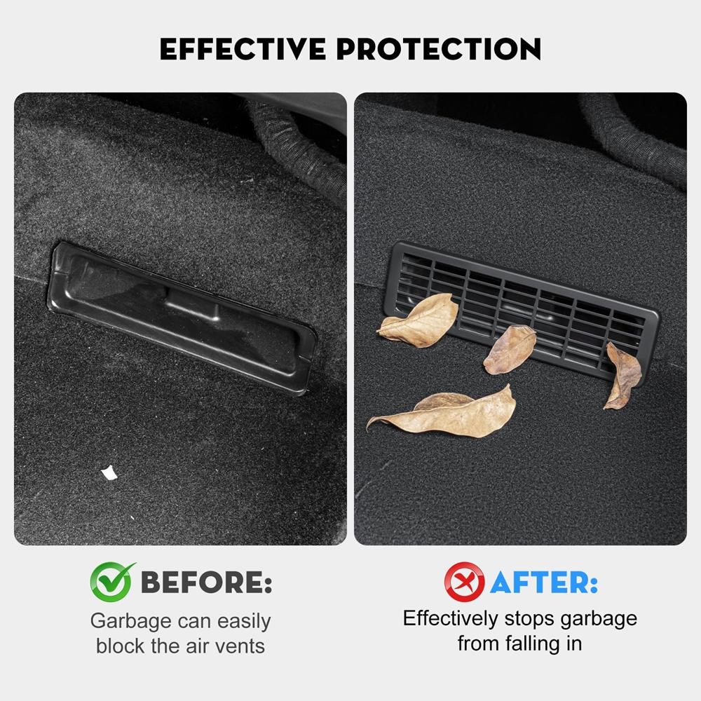 Under Seat Vent Cover for Tesla Model 3 Y Juniper 2026 2026 Air Condition Outlet Protector Rear Seat Air Vent Grill Accessories
