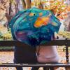 Sea Fish  pattern, automatic folding umbrella, portable and foldable design, 8 ribs, a Christmas or birthday gift.