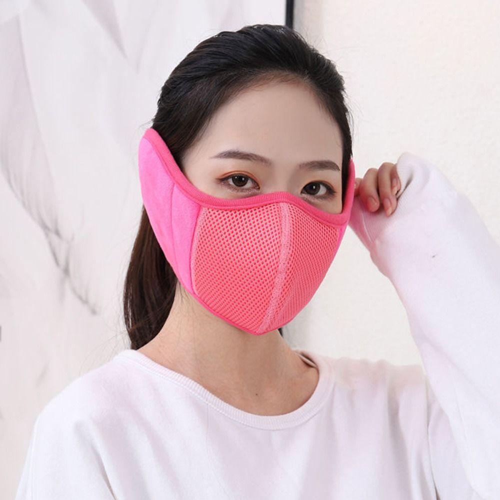 Breathable Thermal Earmuffs Mask Plush Ear Warmer Winter Cycling Earflap