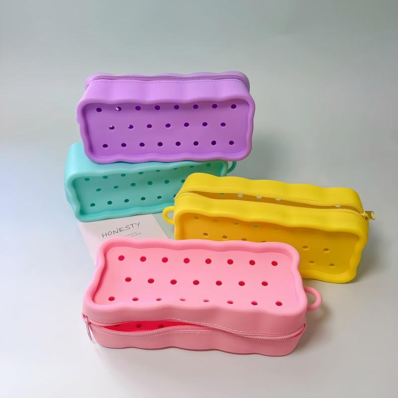 Cute Cartoon Silicone Pen Case - Multifunctional Storage & Cosmetic Bag