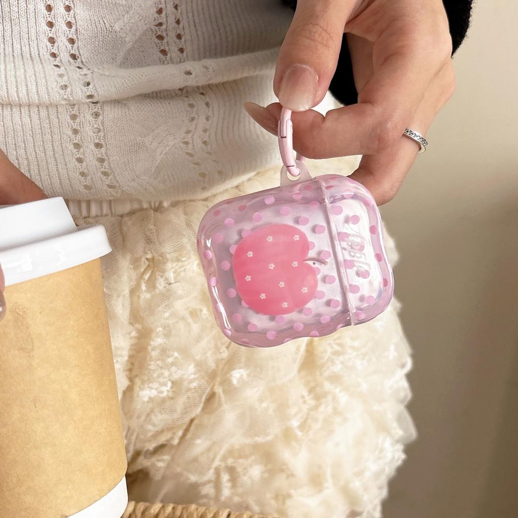 Polka Dot Powder Apple AirPods 1 Protective Case Apple 1/1 Generation AirPods Pro1 Earphone Case Simple