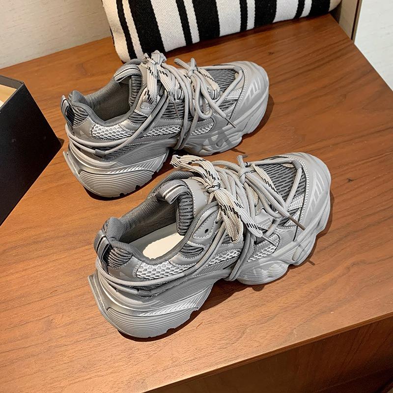 Women's shoes autumn new dad shoes women's thick-soled heightening sports and leisure shoes