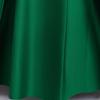 Performance Costume Girls Dresses Green Satin Embroidered Puff Sleeve Girls' Formal Gown