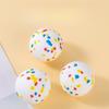 1pc Teething Pet Toy DogToy Solid Toy Ball Interactive Light Popcorn Ball Dog Ball Light Chew Rubber Ball High Elastic Bite