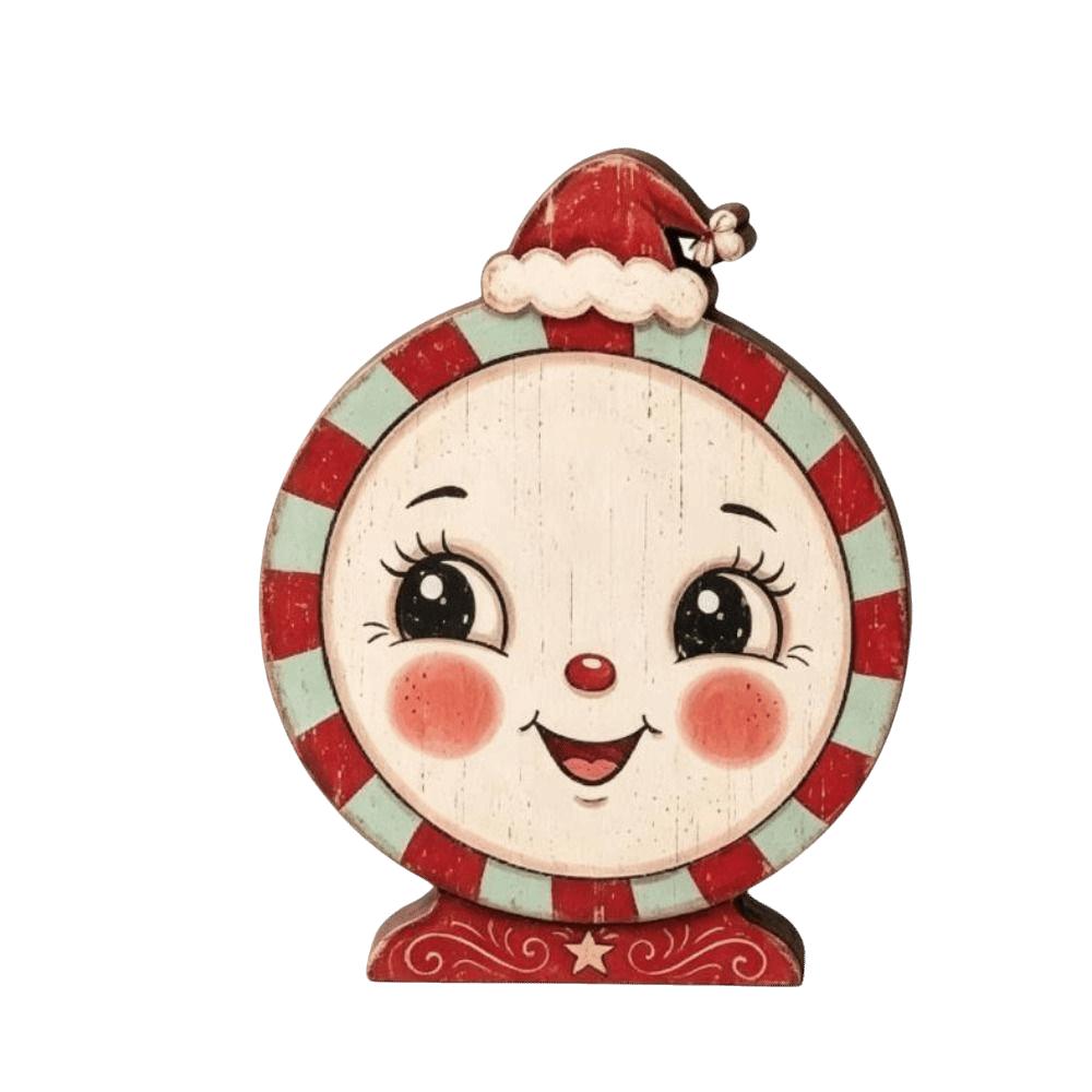 Snowman Christmas Ornaments Wooden Xmas Desktop Ornaments Christmas Decoration Christmas