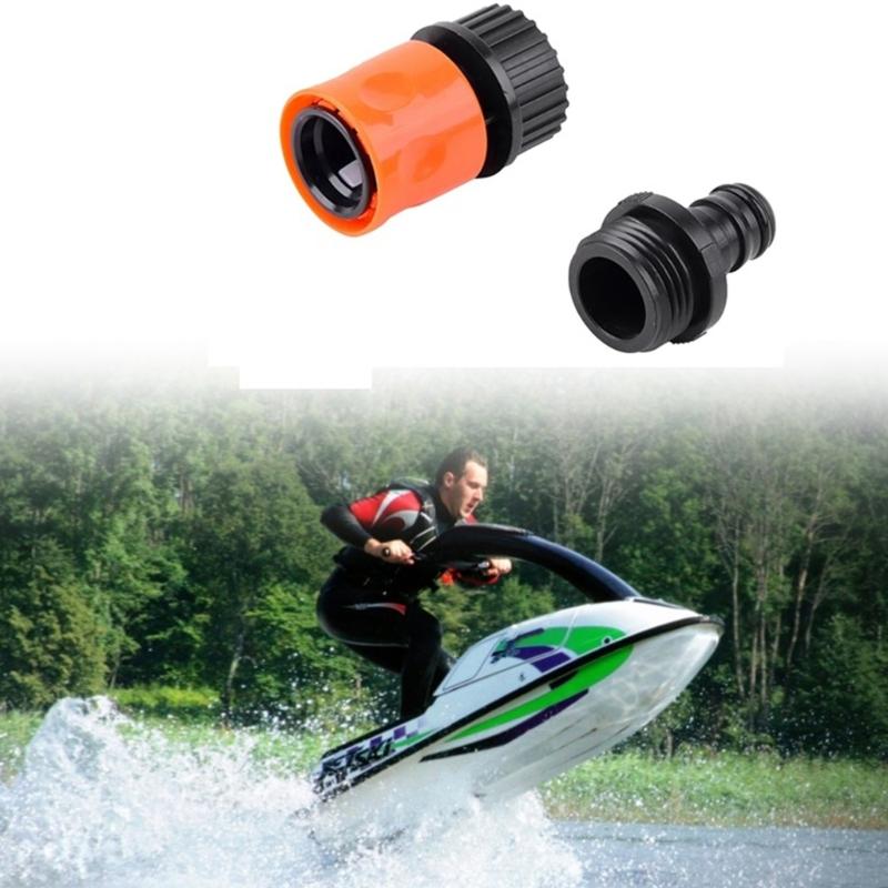 Snabbkoppling Kran Vattenslang Adapter Lämplig för Sea Doo BRP Effektiv Vattenpistol Fäste Jet Ski Underhåll