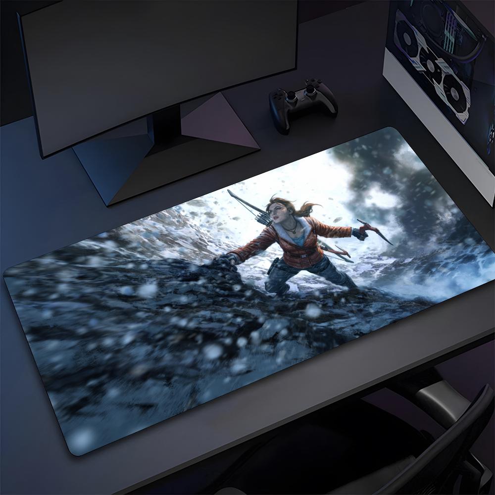 Rise Of The Tomb Raider Game Mouse Pad High Quality Natural Rubber Mouse Pad The Most Professional Washable Laptop Mouse Pad