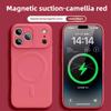 Tekutý silikonový kryt Pro iPhone 16 17 15 14 13 12 11 Pro Max Plus Mini Air Pro Magsafe Magnetické bezdrátové nabíjení Měkký kryt funda