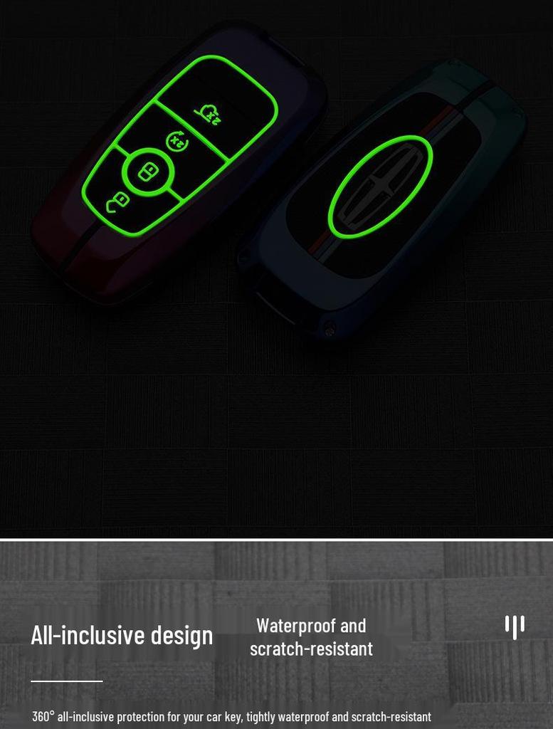 Compatible Metal Key Case for Lincoln Models: Corsair, Aviator, Navigator, MKX, Continental, MKZ, MKC