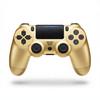 Controlador Bluetooth Sem Fio Dupla Vibração para Controle PS4 Dourado Champagne Versão Europeia Gamepad