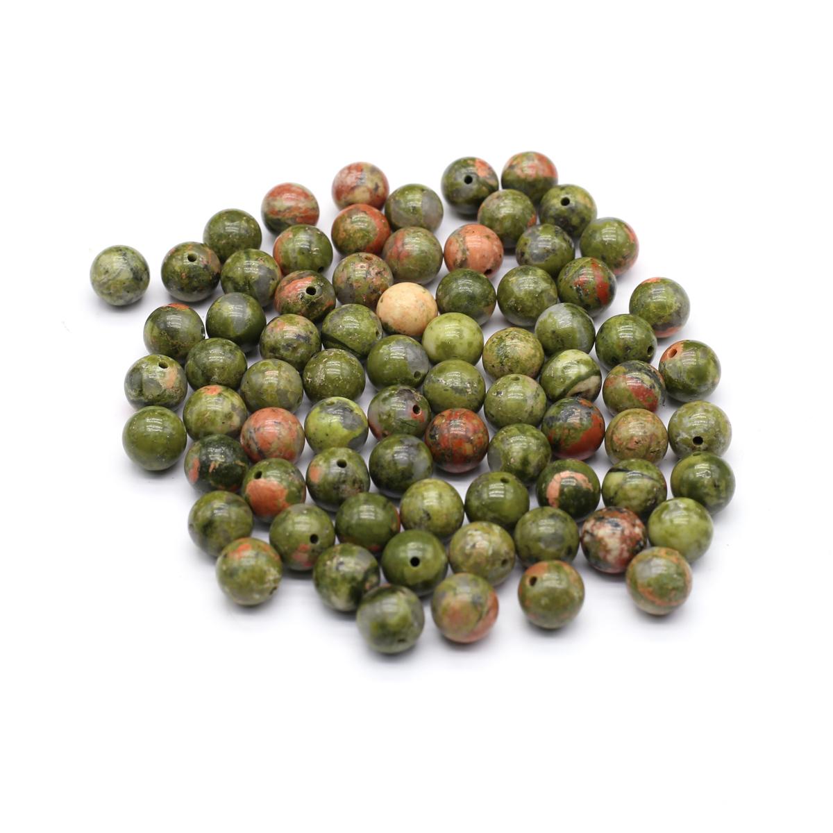 20 шт./упак. натуральный камень кристалл полуотверстие круглый шар свободные бусины — фото 4