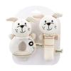 Baby Soft Rattle Toys Animal Shapes Soft Hand Rattles Plush Toys Baby Early Education Soothing Toys Puppy