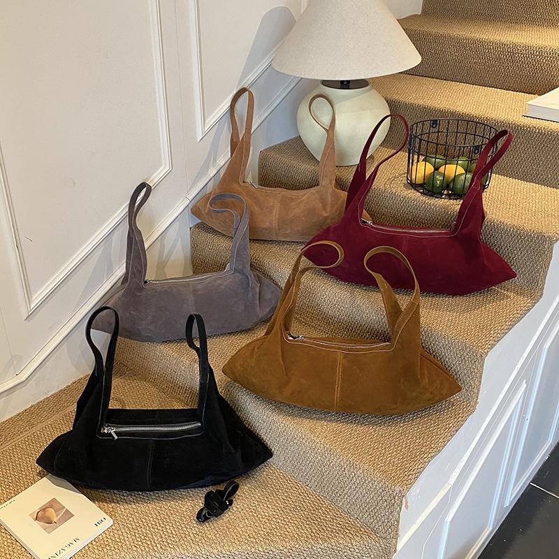 2026 Autumn & Winter New Faux Suede Square Shoulder & Crossbody Bags High Quality Sense of Luxury Portable Handbags for Women