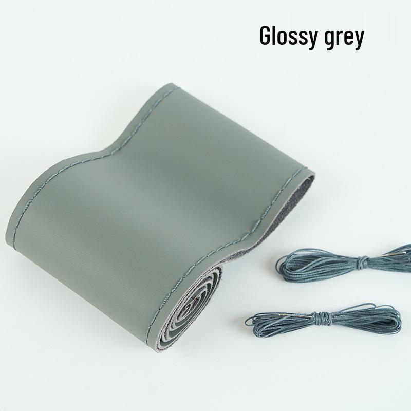 

Обплітка на кермо з натуральної шкіри, ручна робота, коров яча шкіра, всесезонна, універсальний розмір 38cm