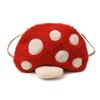 Shape Mushroom Children Plush Single Shoulder Crossbody Bag For Gift School