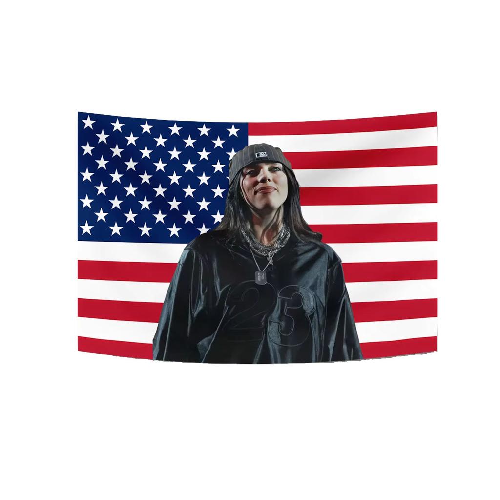 Celebrity Theme Pink American Tapestry Aesthetic Room Decor Wall Poster Concert Banner Bedroom Backdrop