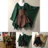 Stunning Gothic Medieval Renaissance Woodland Elf Fairy Dress For Cosplay And Parties