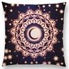 New Dreamy Sun Moon Stars Colorful Lotus Eternity Mandala Gorgeous Floral Pattern Design Prints Cushion Cover Pillow Case