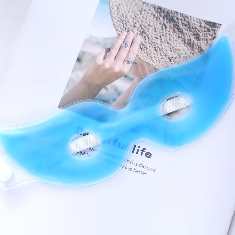 Multi-Functional Cooling Gel Eye Mask: Hot/Cold Compress, Ice Patch, Sleep Shade. синий