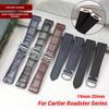 19mm 20mm Do Cartier Roadster W6206018 W6206017 Nylonowy Pasek do Zegarka Męski Płótno Szybkie Metalowy Adapter Skórzany Pasek do Zegarka Akcesoria