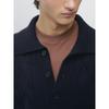 Masimodutti Wool Braided Knit Polo Sweater