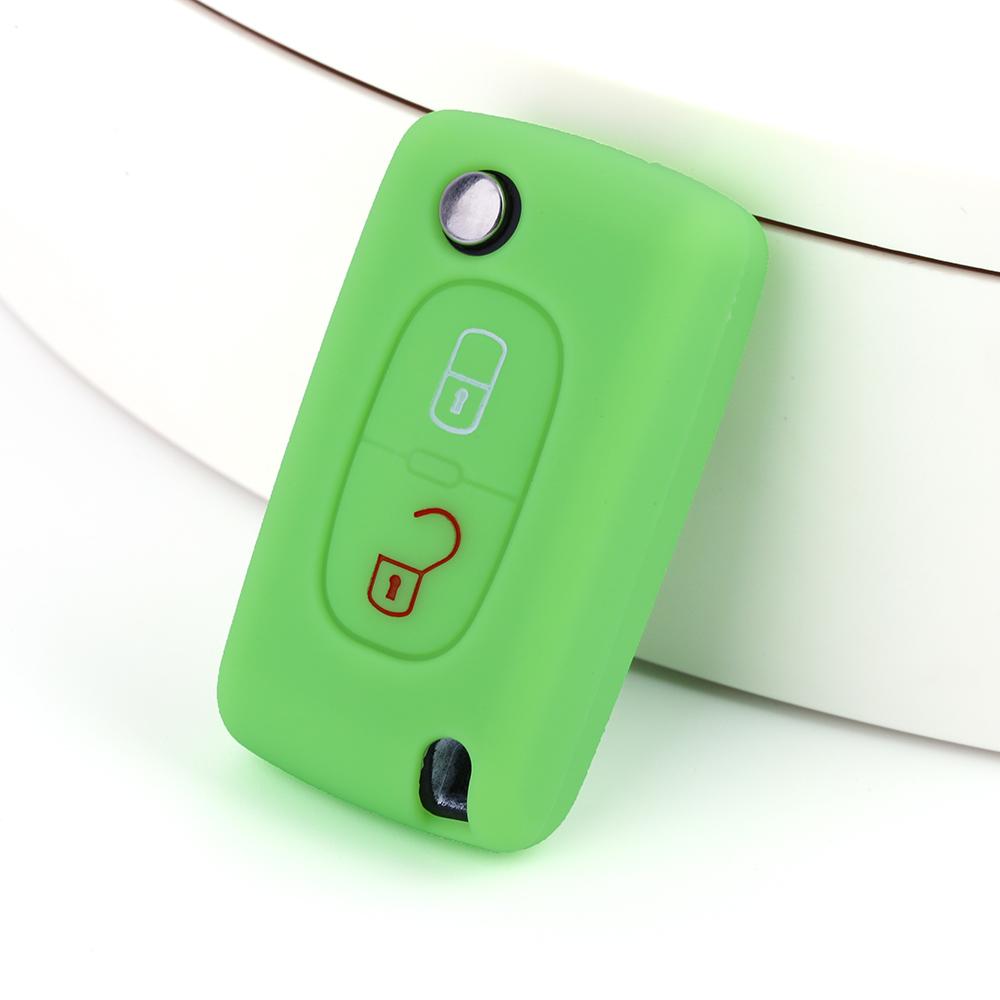 Silicone Car Key Cover for Peugeot 308 306 307 207 807 Citroen C2 C3 C5 C-Crosser C4 Picasso