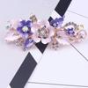 Oil Drip Design Zinc Zinc Alloy Hair Clip Floating Rhinestone Women's Headwear Floral Spring Clip  Party