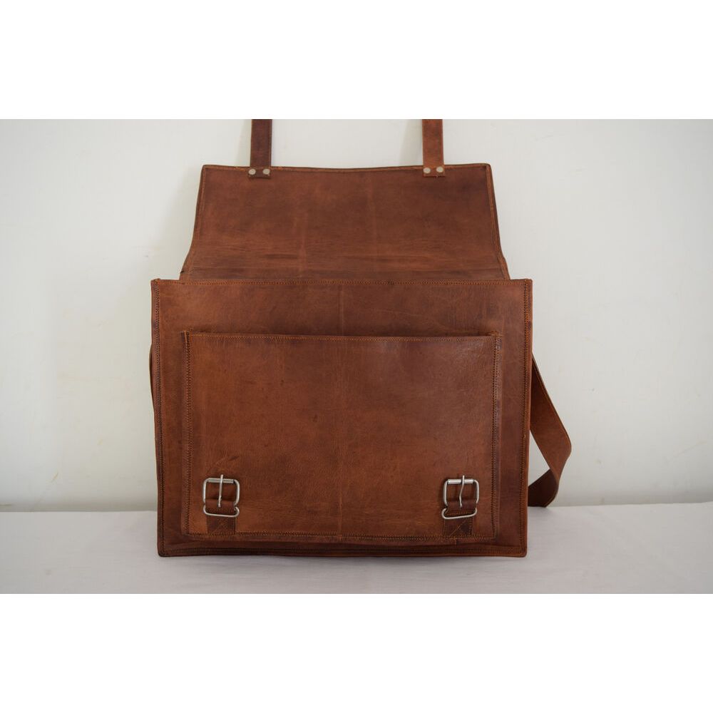 16 v kožené brašně Messenger Bag Aktovka na notebook Kancelářské školní tašky přes rameno