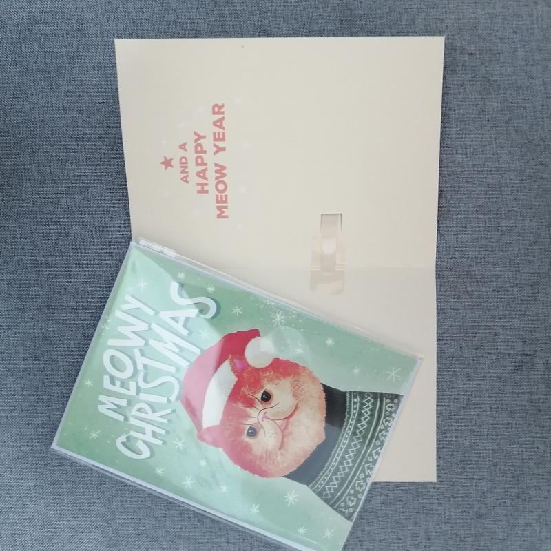 2026 Nová nekonečná mňoukací vánoční hudební karta Vánoční dárek pro dítě Kočka Mňoukající hudba Pohlednice Novoroční dekorace Dárky
