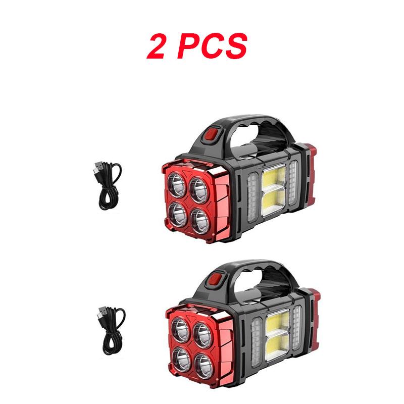 Lumină LED Multifuncțională Portabilă Reîncărcabilă cu Energie Solară Sursă de Lumină Duală USB Reflector de Căutare pentru Exterior Lumină de Camping pentru Drumeții