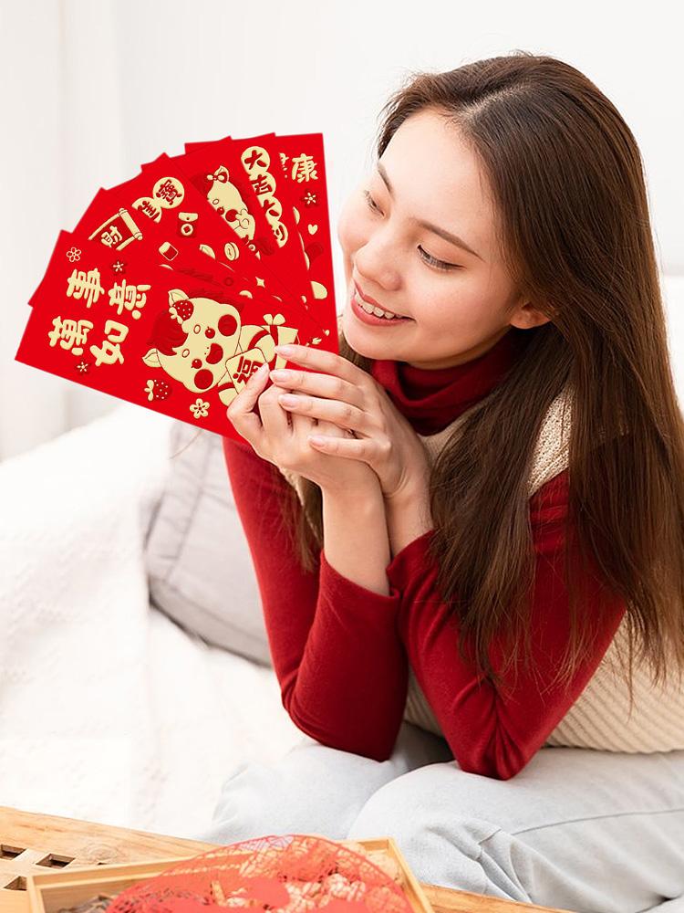 2026 Year of Horse Red Envelopes Creative Cartoon Ang Pao for CNY 9x17cm Large Size