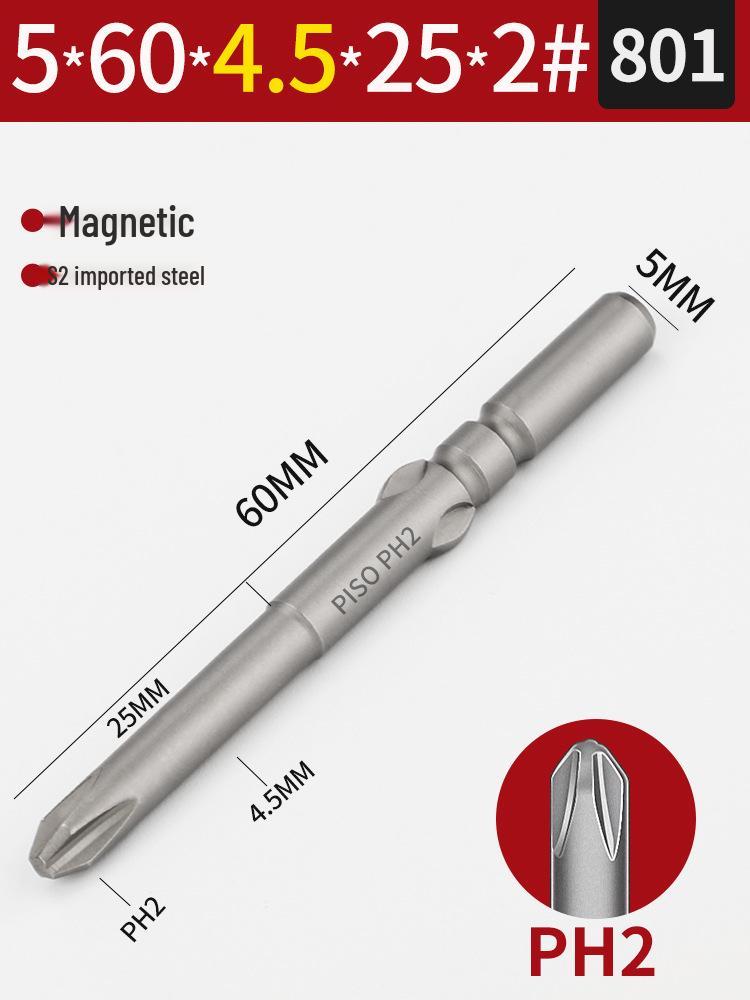 Imported S2 Steel 5mm Magnetic Electric Screwdriver Bits (801/800), 101-Piece Set