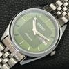 JAPAN VINTAGE REFURBISHED SEIKO AUTOMATIC 6309A MENS GREEN DIAL WATCH a701693-5 R206c-a701693