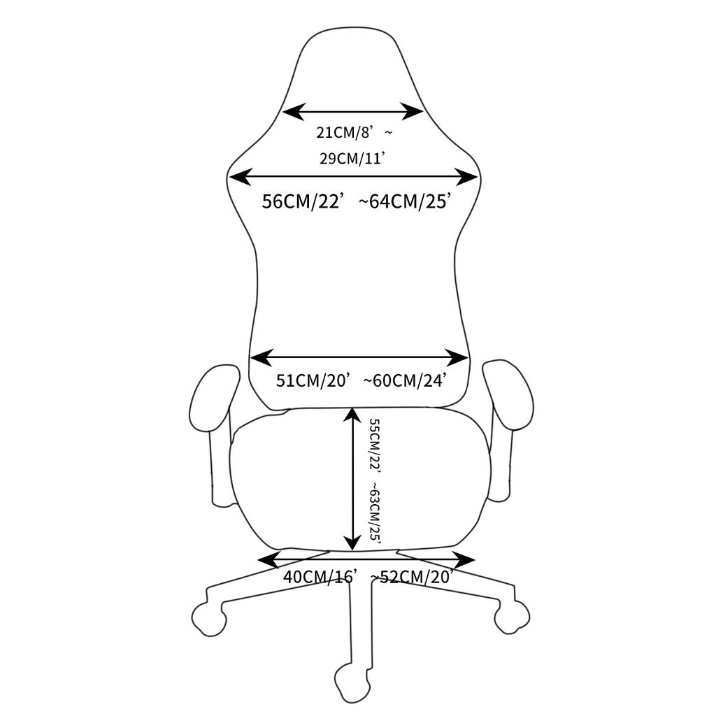 Elastic Fleece Jacquard Gaming Chair Cover Stretch Dustproof Seat Protect Cover Office Computer Seat Covers for Home