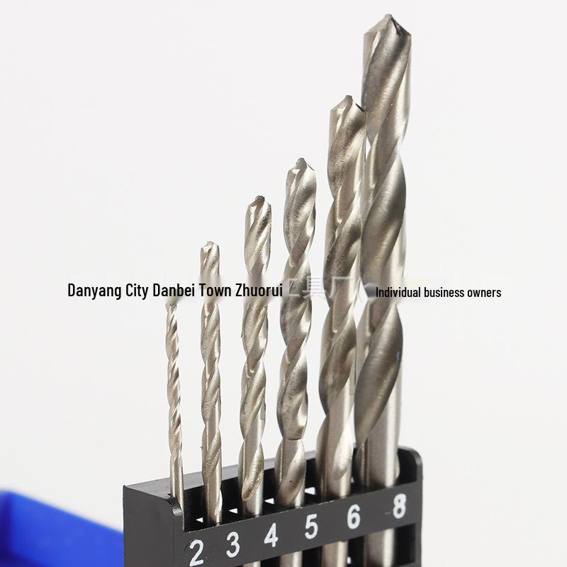 6PC High-Speed Steel Deburring Drill Bits - Sharp, Wear-Resistant, Fast Chip Removal
