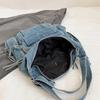 Japanese Harajuku Style Large Capacity Tote Bag Female New Casual Fashionable Multifunctional Denim Shoulder Messenger Bag