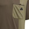 Adidas Breathable Knit Short Sleeve T-Shirt Men Tops Brown JI9809