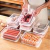 1pc Fridge Storage Box Organizer Fresh Keeping Fridge Freezer Meat Vegetables Fruits Sealed Box Container Heatable