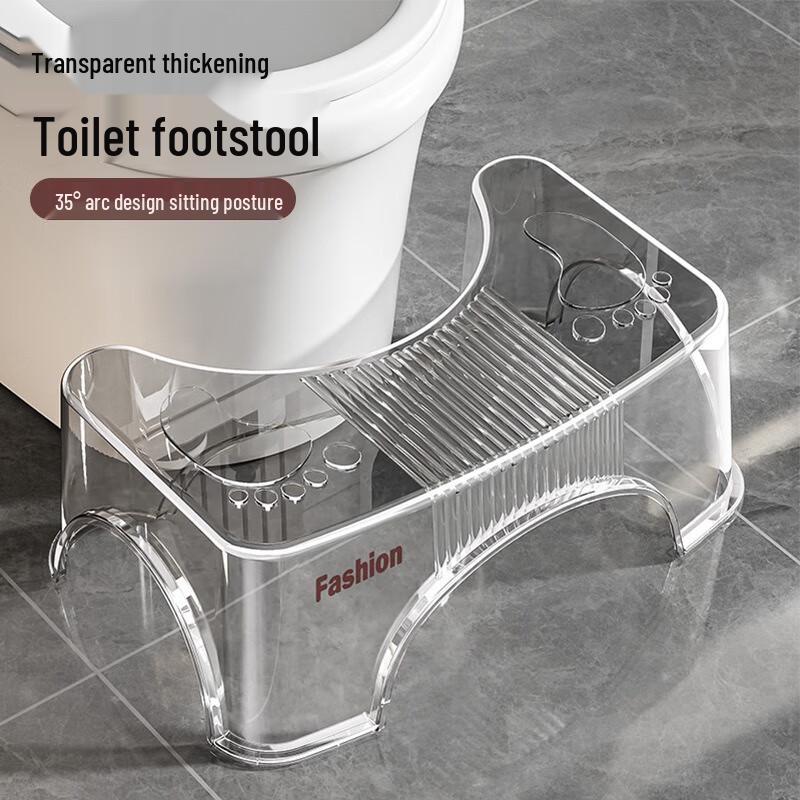 Fumai De Transparent Thickened Plastic Toilet Stool