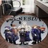 1pc Addams Family Wednesday4 Print Round Carpet Chair Round Carpet Suitable for Bedroom Living Room Home Decorative Carpet