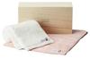 Maebata Towel Gift White Imabari Face Towel 51721 Set, & Pink, Towels, 2-Piece Set,