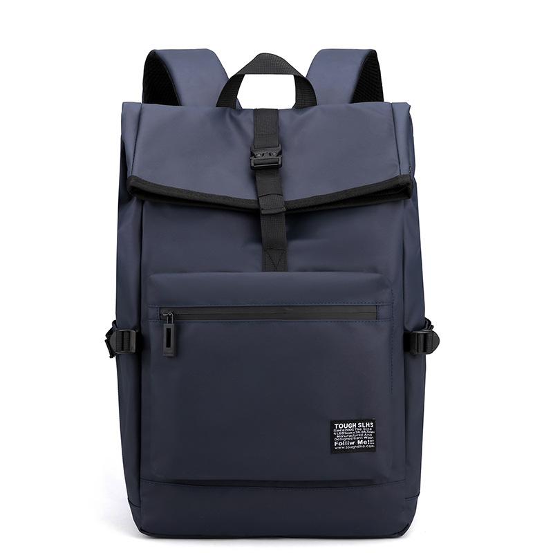 2025 Neuer Einfacher Unifarbener Herrenrucksack Lässige Reise-Umhängetasche Computer-Laptop-Rucksack Tragbare College-Studenten-Büchertasche