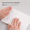 Nitoms STALOGY Notebook, A5 Grid, 1/2 Year Notebook, Limited Edition, White, S4119