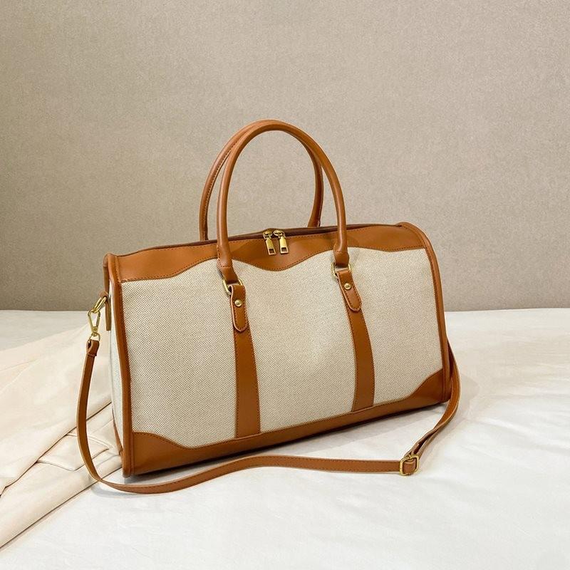 Elegant High-quality Summer Tote Bag For Women Soft Oxford Fabric Stylish Design Large Brown