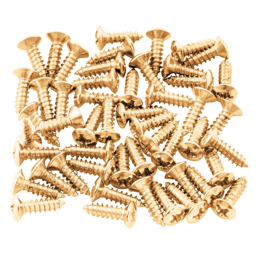 50pc Electric Guitars Pickguard Screws for Electric Guitar Bass Pickguard Fixation Suitable for Repair and Replacement