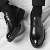 8-10cm Höhensteigernde Schuhe für Herren Plateau Atmungsaktiv Erhöhend Freizeit Innen Hohe Schuhe Business Anzug Aufzug Lederschuhe