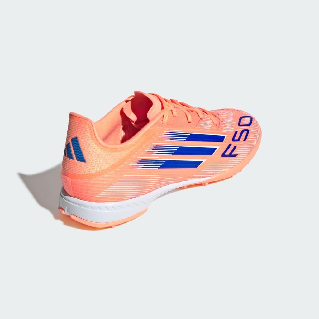adidas F50 League Turf Boots JH7723 Unisex Performance Sports Shoes Beam Orange / Lucid Blue / Cloud White
