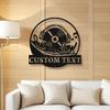 Unique Tailorable Metal Wall Art DJ Themed Design with Personalized Text Ideal for Home Office Man Cave Handcrafted B&W